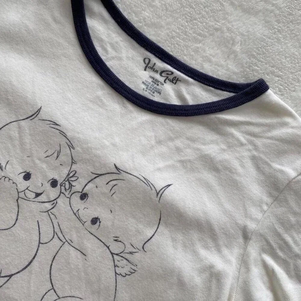 Brandy Melville rare kewpie cherub print tee - Picture 2 of 4
